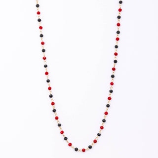 Macy Necklace • Red & Black