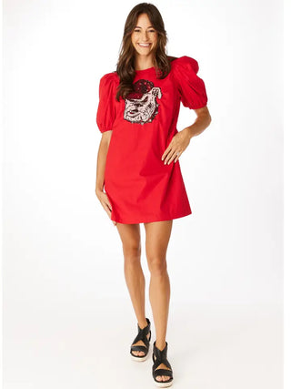 uga sequin dress Women's Gameday Couture White Georgia Bulldogs Full Sequin Jersey Dress