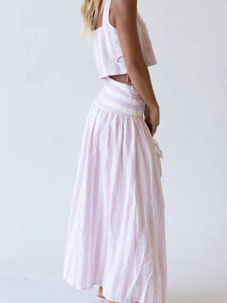 Darbie Two-Piece Skirt Set • Pink