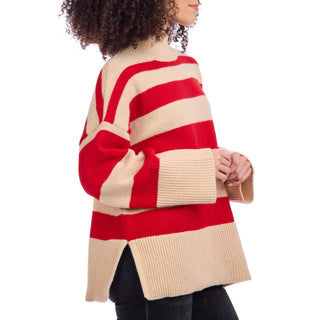 Costner Striped Sweater • Red