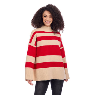 Costner Striped Sweater • Red