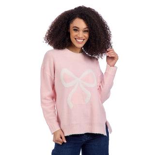Wilder Bow Sweater • Pink