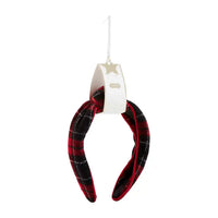 Plaid Headband • Red