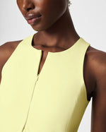 The Get Moving Zip Front Easy Access Dress • Lemon Lime