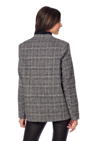 Bynes Houndstooth Blazer • Black