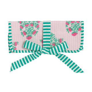 Block Print Jewelry Roll • Blush