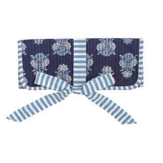 Block Print Jewelry Roll • Navy