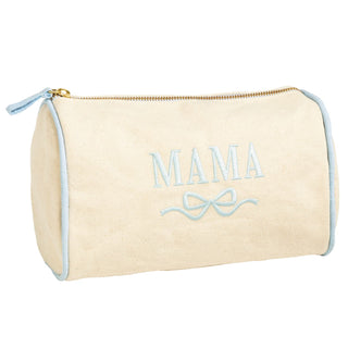 Blue Mama Embroidered Canvas Case