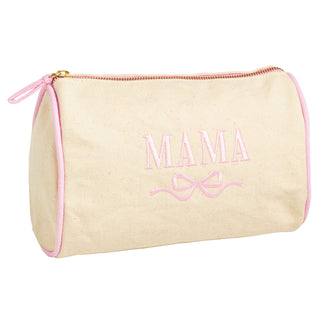 Pink Mama Embroidered Canvas Case