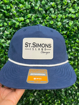 St. Simons Island Leather Patch Hat