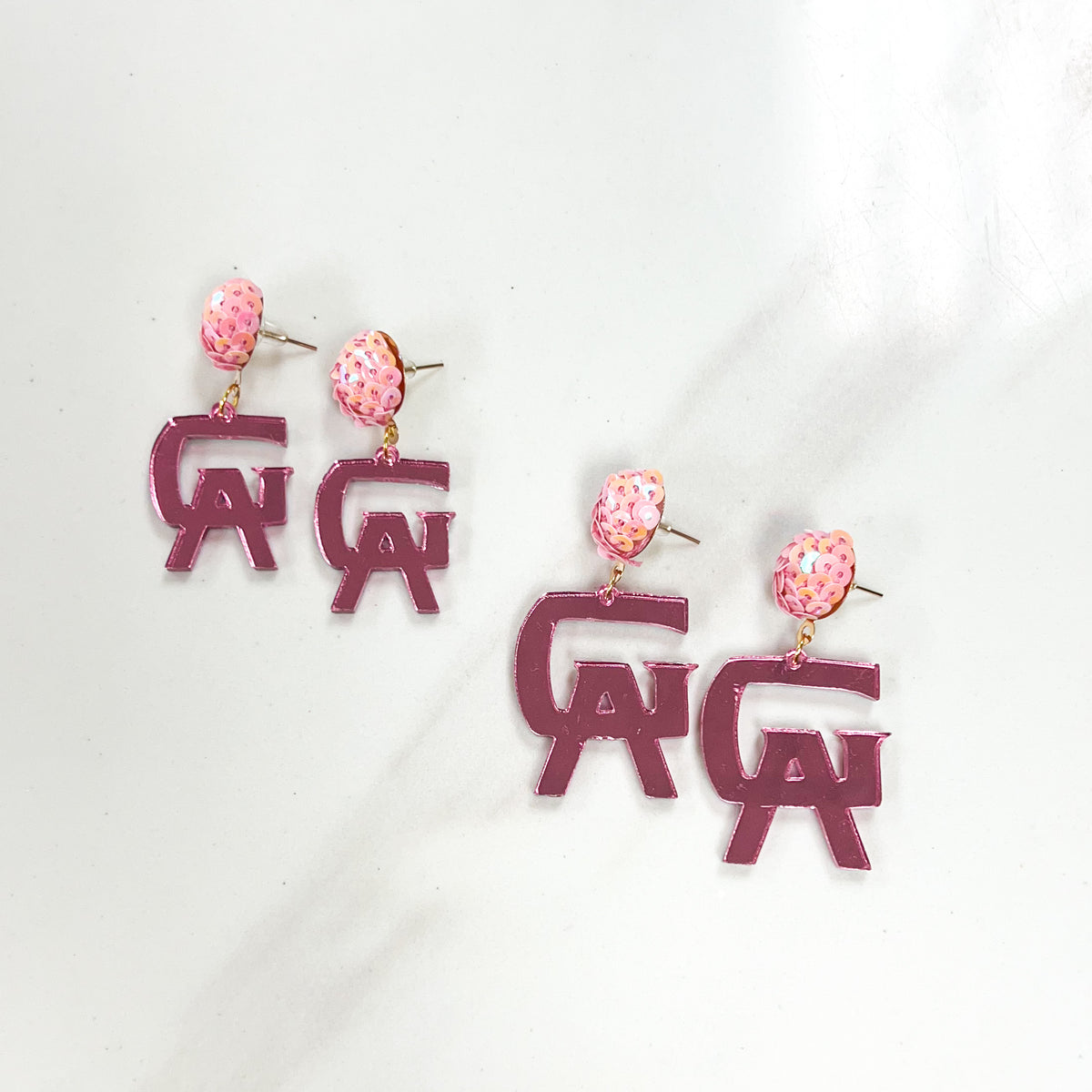 Pink Out • Glynn Academy Acrylic Earrings