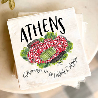 Athens GA Tailgate Napkins • 20 Count