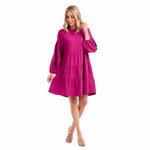 Dallas Tiered Dress • Berry