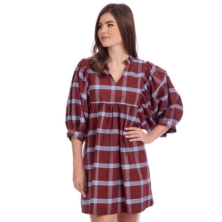 Shipley Dress • Brown Plaid