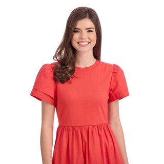 Patton T-Shirt Midi Dress • Red