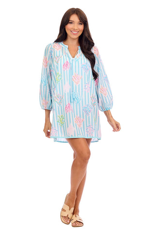 Pearla Cover Up • Blue Stripe