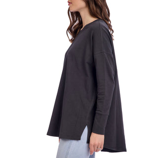 Libba Swing Hem Top • Black
