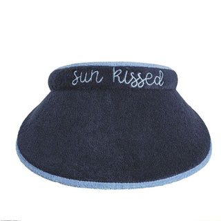 Navy Terry Cloth Visor • Sun Kissed