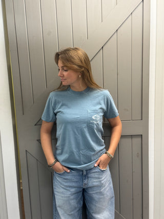 Only Locally Caught Oyster SSI Tee • Mystic Blue