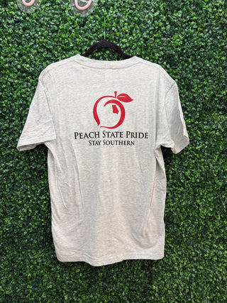 Classic Stay Southern Pocket Tee • Light Gray