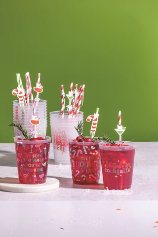 Holiday Party Cup Set • Red