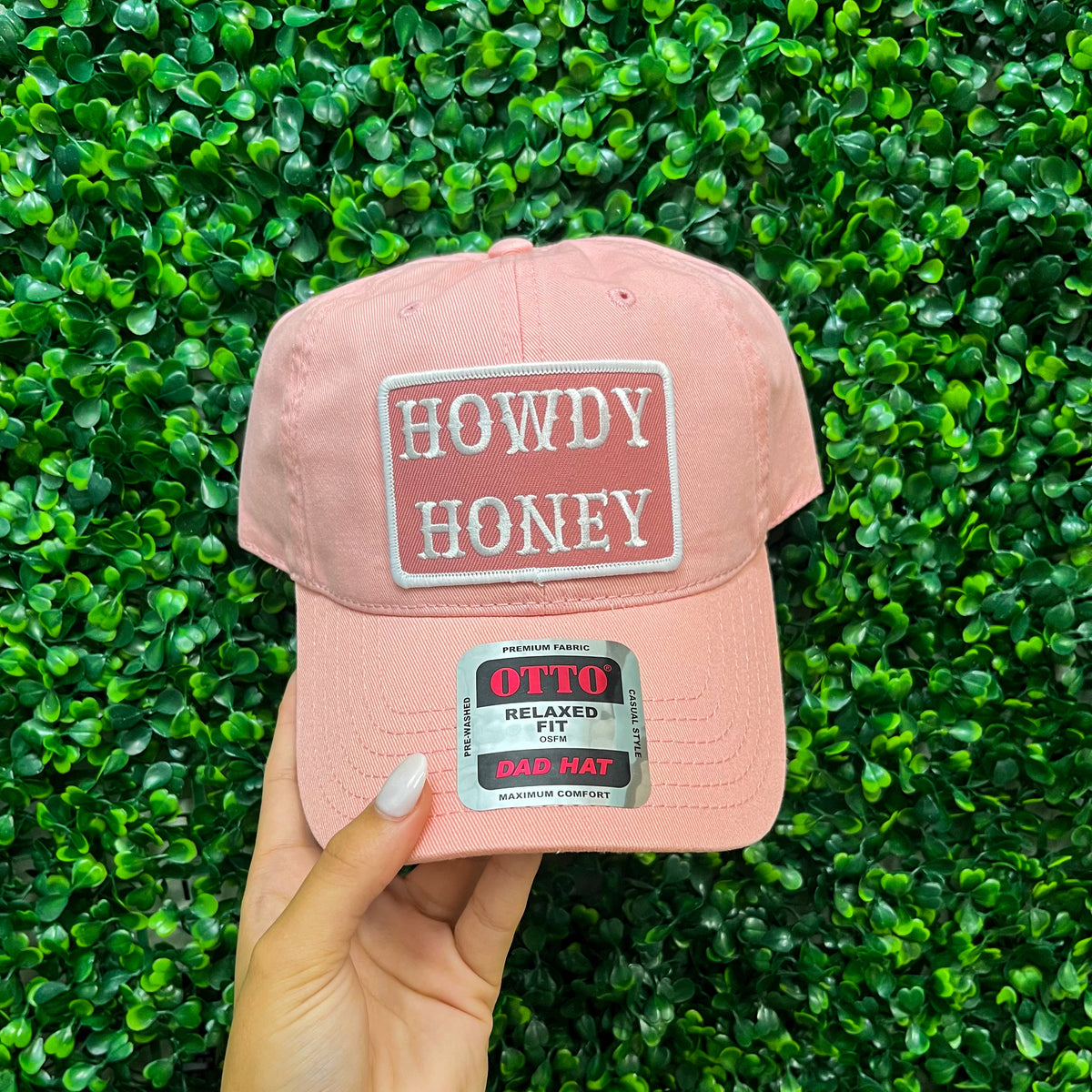 Howdy Honey Ball Cap • Baby Pink