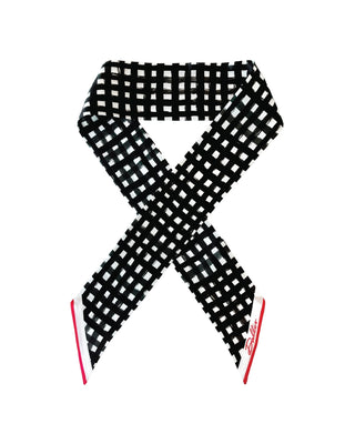 Tailgate Checkered Scarf • Black & Red