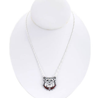 16" Georgia Bulldogs Crystal Logo Necklace | Uga | Go Dawgs!