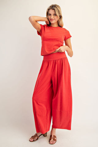 Sarah Mineral Washed Set • Red