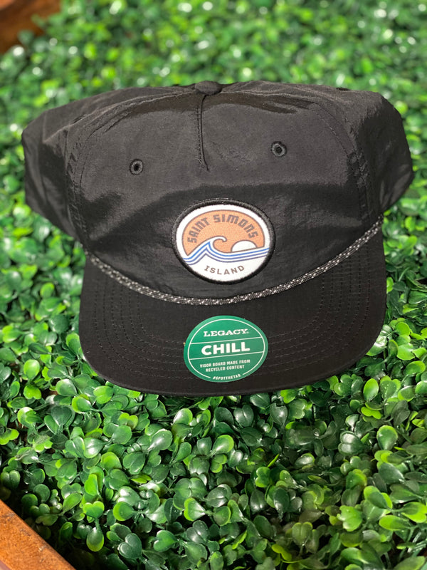 St. Simons Island Wave Hat • Black