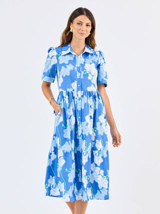 Jema Midi Dress • Orchid Revere Blue