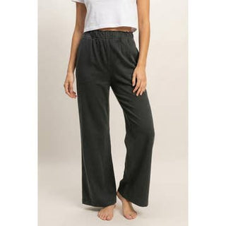 Natalie High Waist Flare Pants • Black