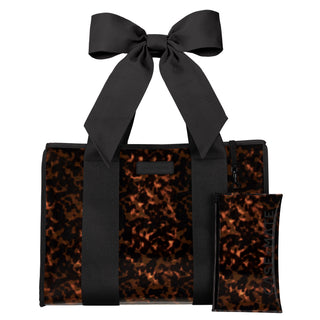 Tortoise Shell Bow Jelly Tote Bag