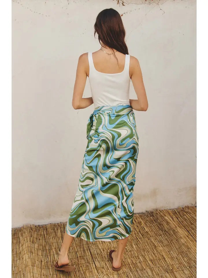 Summer Breeze Sarong Skirt • Coastal Breeze