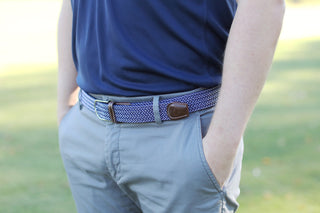 The Ponte Vedra Two Toned Woven Stretch Belt