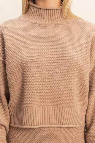 Stevie Sweater & Skirt Set • Dark Taupe