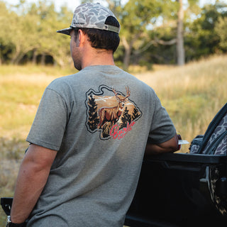 Short Sleeve Tee • Hill Country Buck Heather Grey