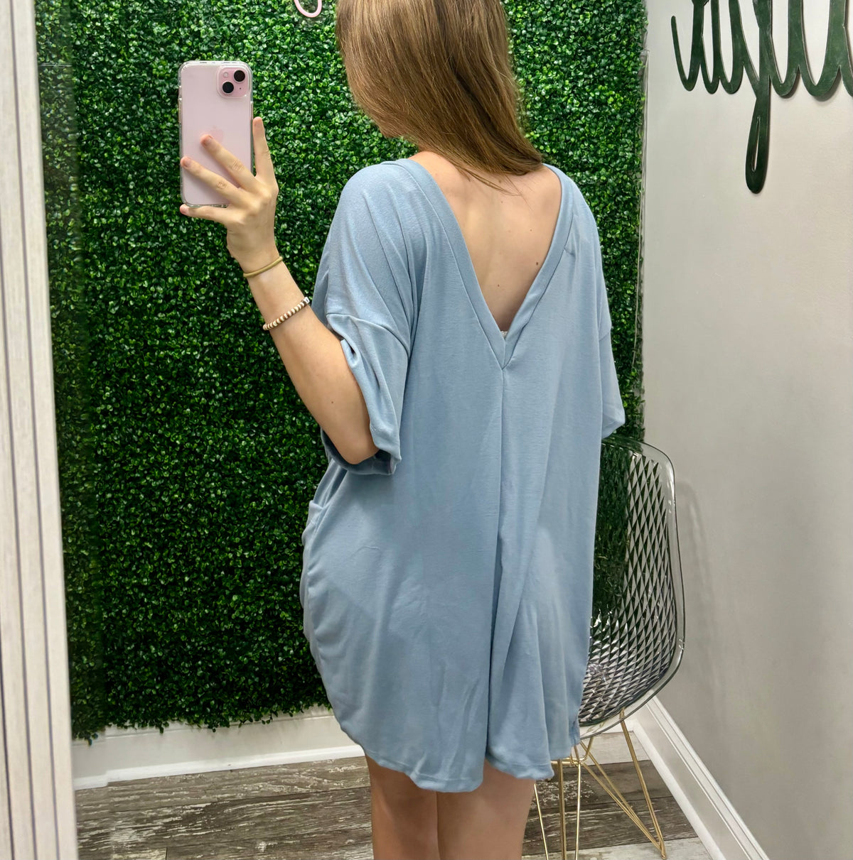 Hannah Jersey Romper • Denim