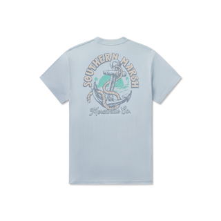 Anchor Down Tee • Mist Blue