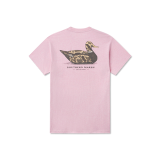 Vintage Duck Decoy Camo Tee • Washed Camelia
