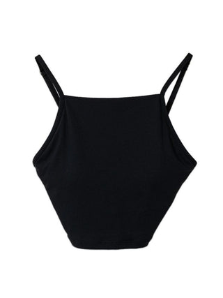 Square Neck Sports Bra • Black