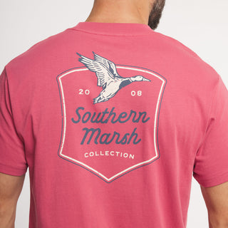 Flyaway Shield Tee • Rhubarb