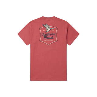 Flyaway Shield Tee • Rhubarb