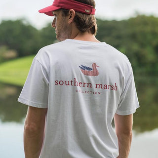 Authentic Flag Tee • White