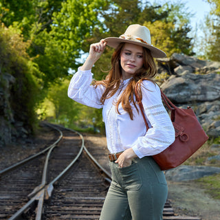 Foundry Small Tote • Kindling Brown