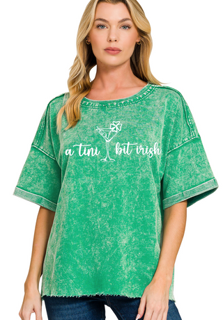 A Tini Bit Irish Graphic Tee • Green