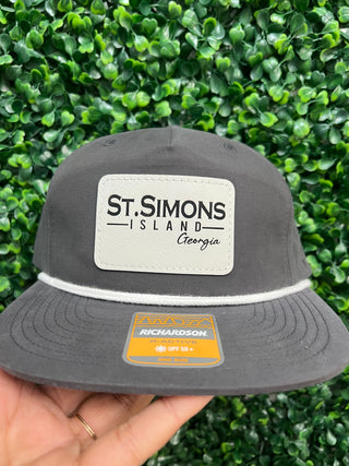 St. Simons Island Leather Patch Hat