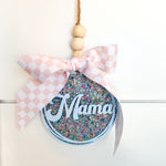 Retro Circle Acrylic Tag • Personalized