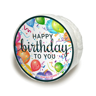 Caren Soap Sponge | Happy Birthday to You Balloons | Seaside