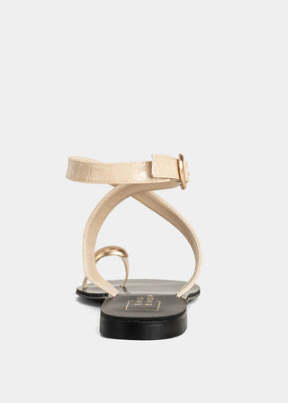 Barcelona Ankle Strap Sandal • Beige